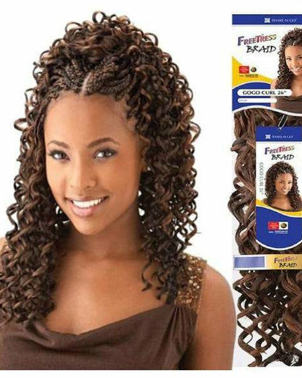Shake N Go Freetress Bulk Braiding Hair - GOGO CURL 26"
