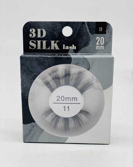 SILVER Miz Lash 3D Silk 20mm/25mm - 20MM #13 - SILK
