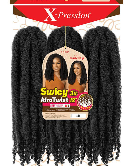 X-Pression Twisted Up Swicy Afro Twist 18" 3X