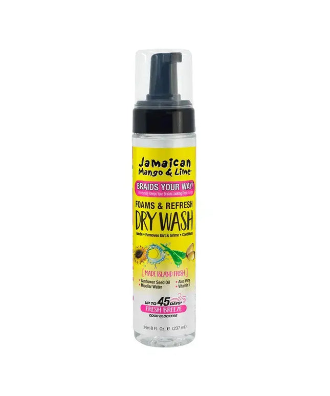 JAMAICAN MANGO & LIME Braids Your Way Foam & Refresh Dry Wash