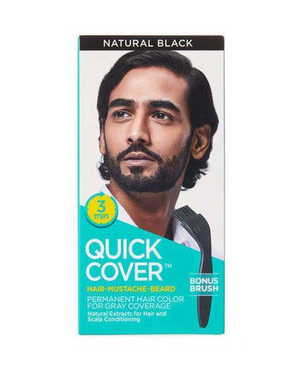 Kiss Quick Cover Hair/Mustache/Beard #QMC03 (PC) - Multiple Colors QMC03 NATURAL