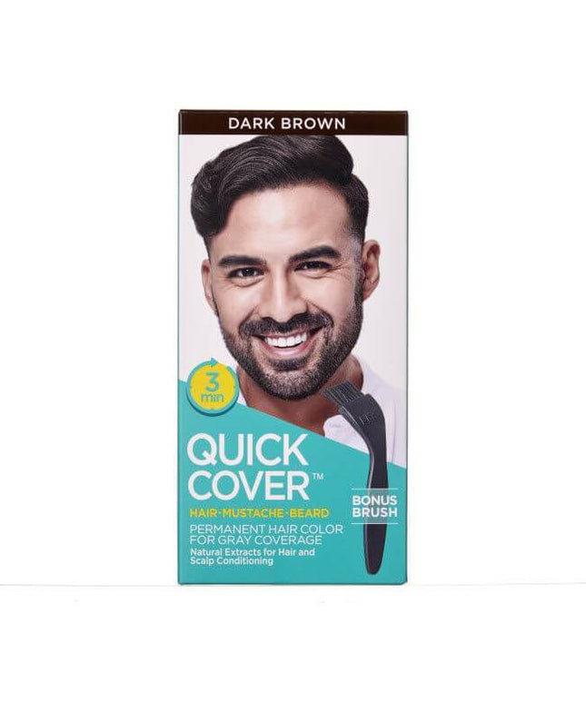 Kiss Quick Cover Hair/Mustache/Beard #QMC (PC) - Mlultiple Colors QMC04 DARK BROWN