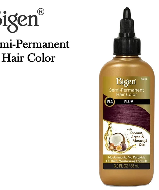 Bigen Semi Permanent Hair Color PL3 Plum 3 Oz