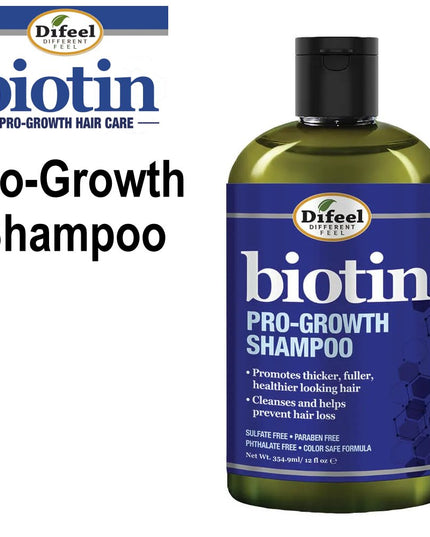 Difeel Biotin Pro-Growth Shampoo 12oz
