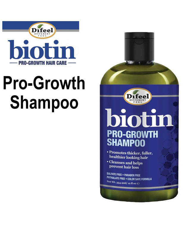 Difeel Biotin Pro-Growth Shampoo 12oz