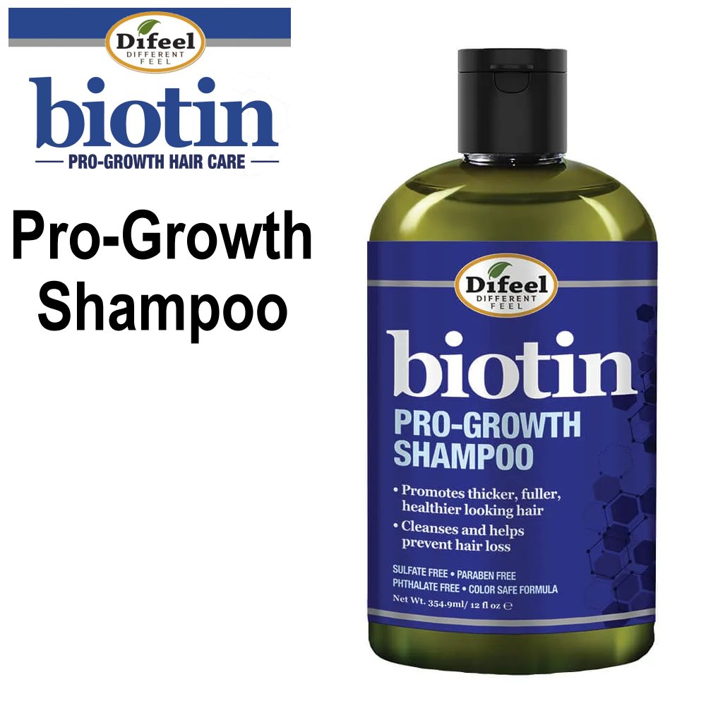 Difeel Biotin Pro-Growth Shampoo 12oz