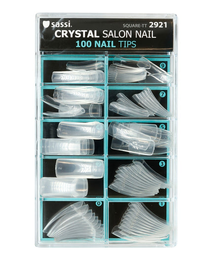 Sassi Crystal 100 Salon Curve-LT Nail Tip #2924